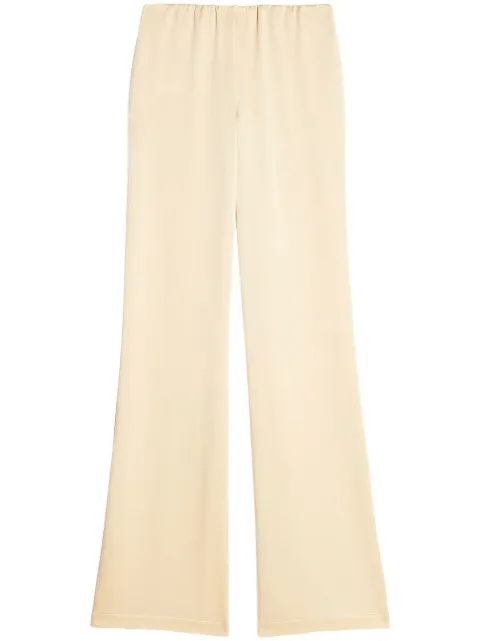 AMI Paris high-waisted satin trousers