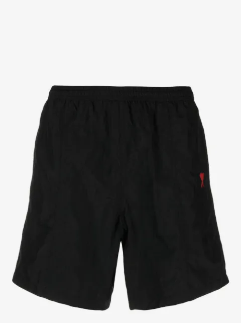 AMI Paris shorts de playa con logo bordado