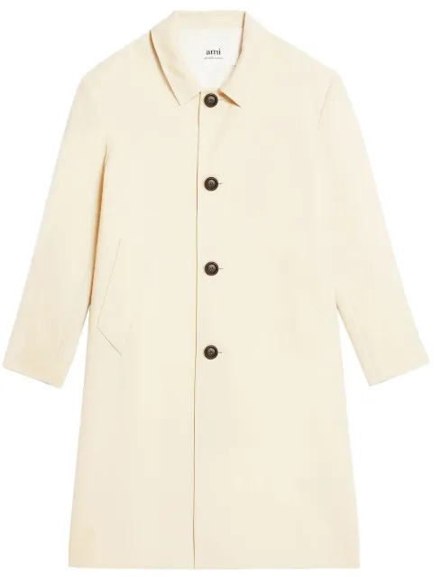 AMI Paris single-breasted wool coat