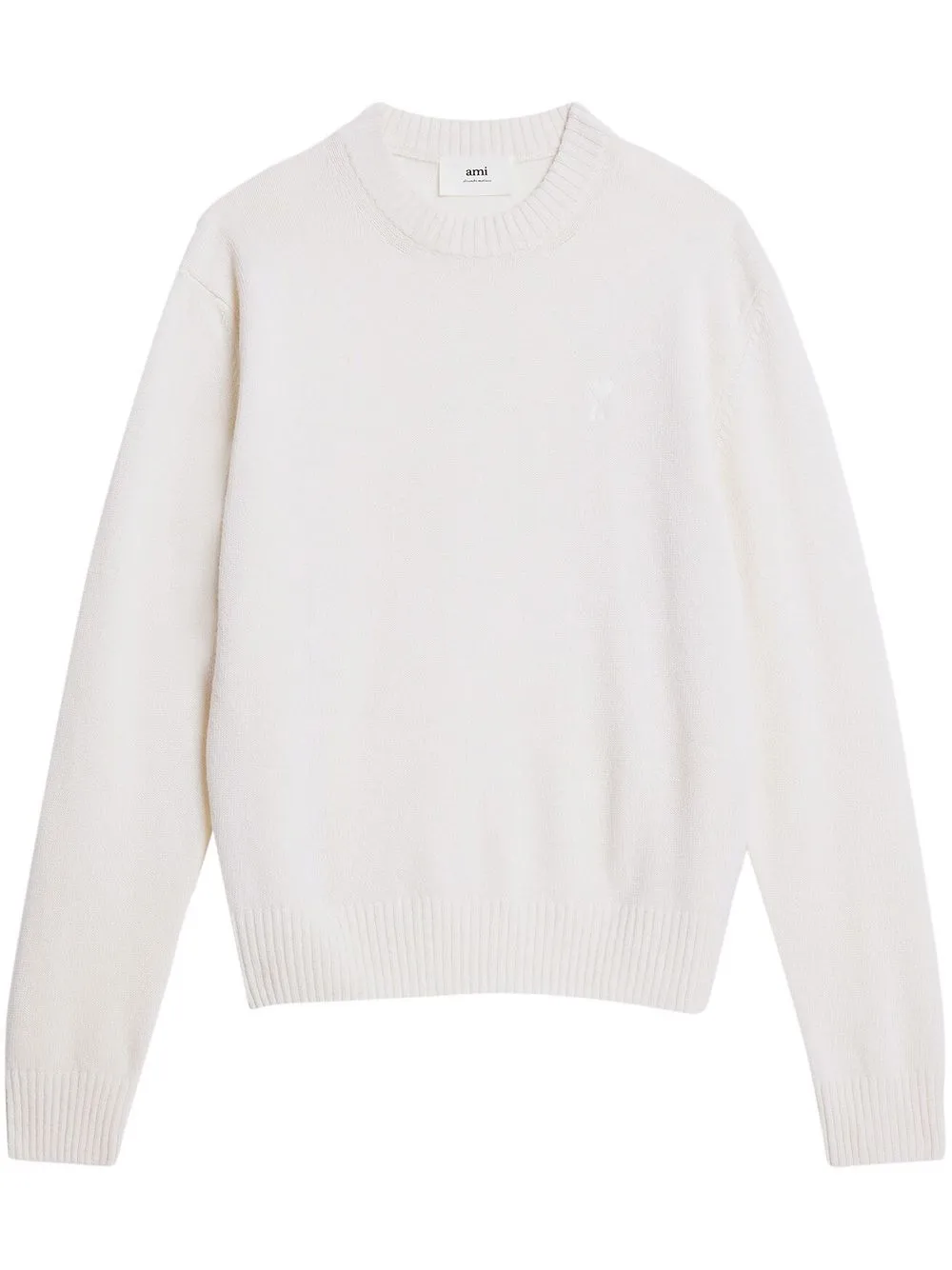 

AMI Paris long-sleeve merino-wool jumper - White