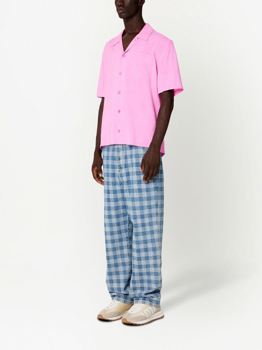 Shop Ami Alexandre Mattiussi Short-sleeve Shirt In Pink