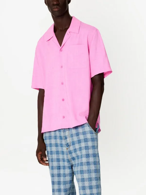 AMI Paris short-sleeve Shirt | Pink | FARFETCH IN