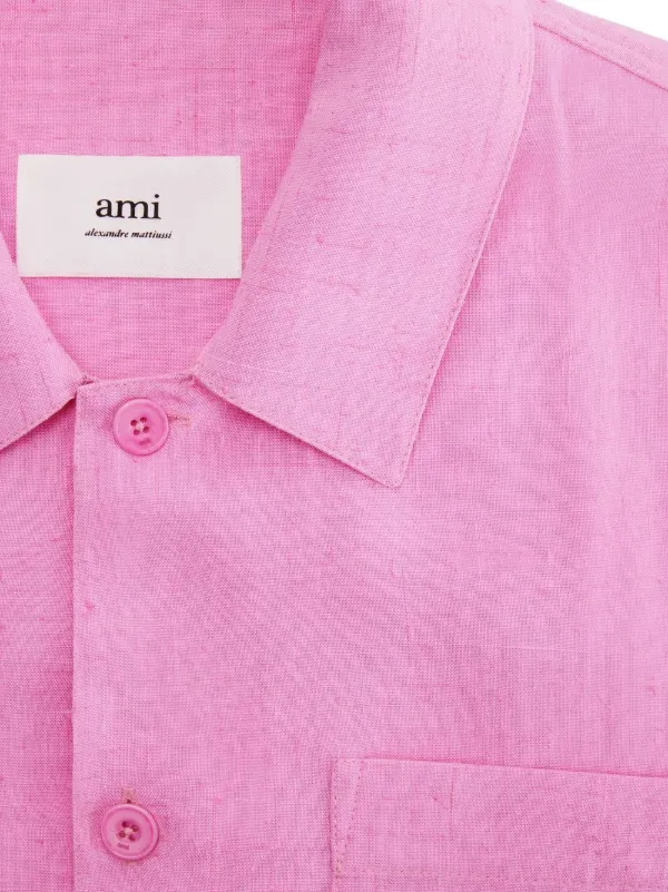AMI Paris short-sleeve Shirt | Pink | FARFETCH