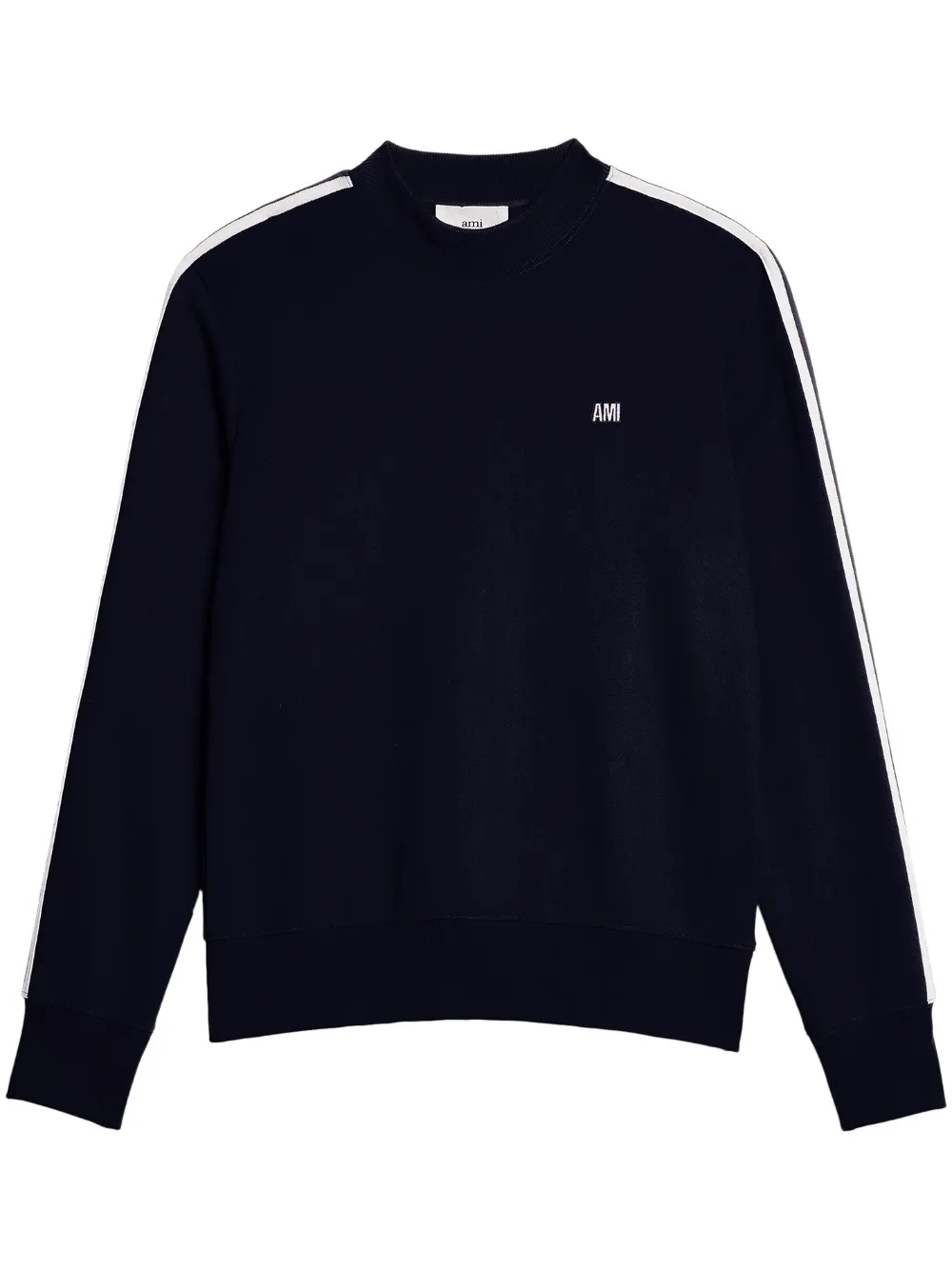 Ami Alexandre Mattiussi Logo-embroidered Sweatshirt In Blue