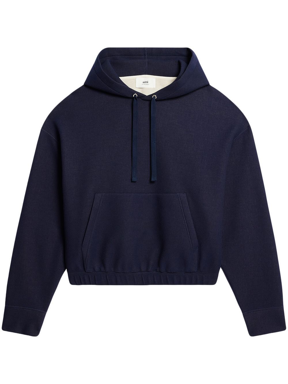 Image 1 of AMI Paris drop-shoulder drawstring hoodie