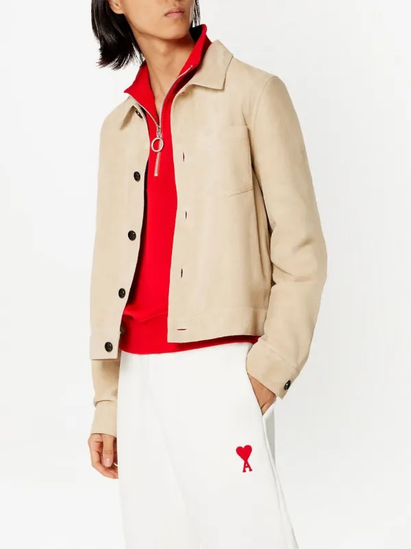 AMI Paris アミパリス　ジップスウェットシャツ AMI Paris ジップ スウェットシャツ | オレンジ | FARFETCH JP