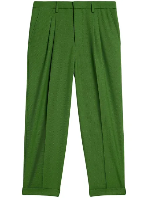 AMI Paris folded detail tapered trousers