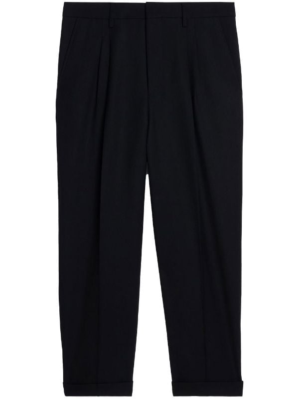 AMI Paris Pleated straight-leg Trousers - Farfetch