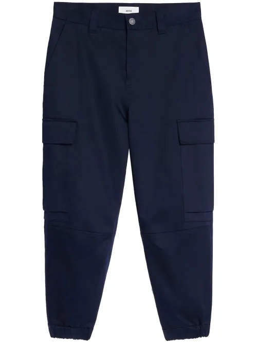 Pantalon droit à poches cargo - AMI Paris - Modalova