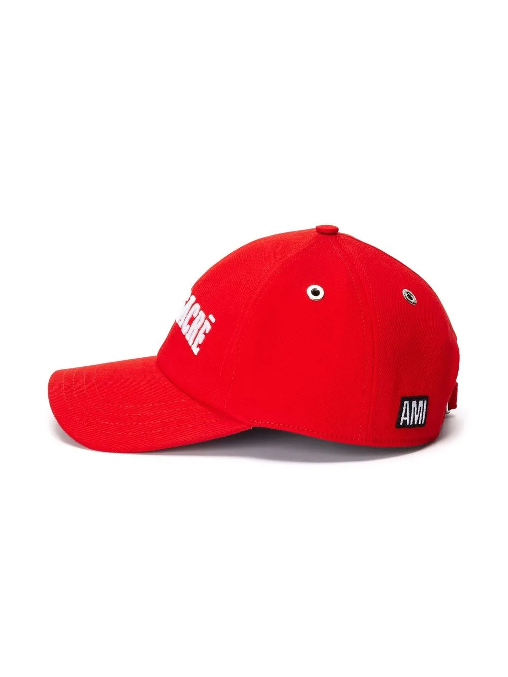 Ami Alexandre Mattiussi Logo-patch Baseball Cap In Red