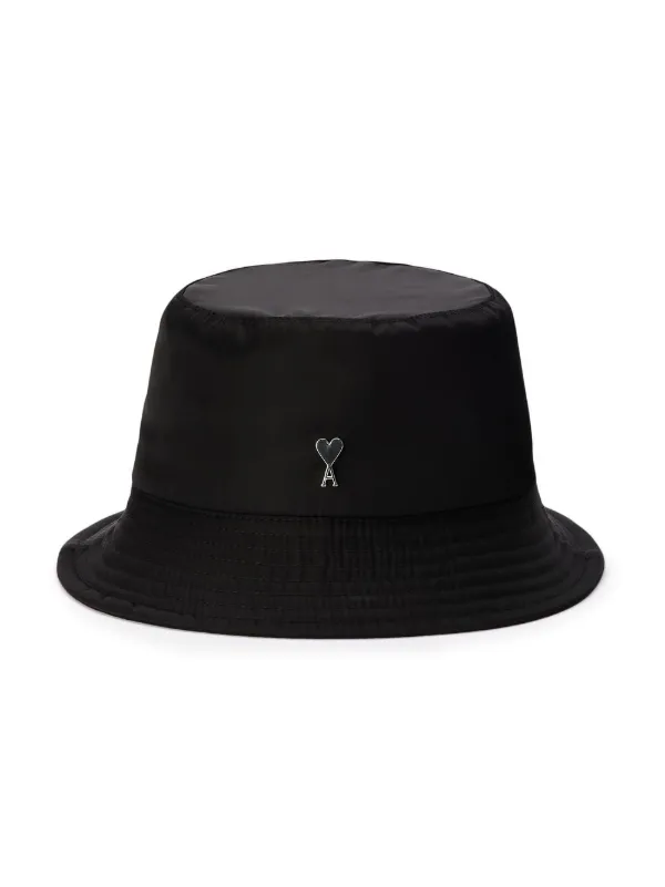 AMI Paris Ami De Coeur logo-plaque Bucket Hat - Farfetch