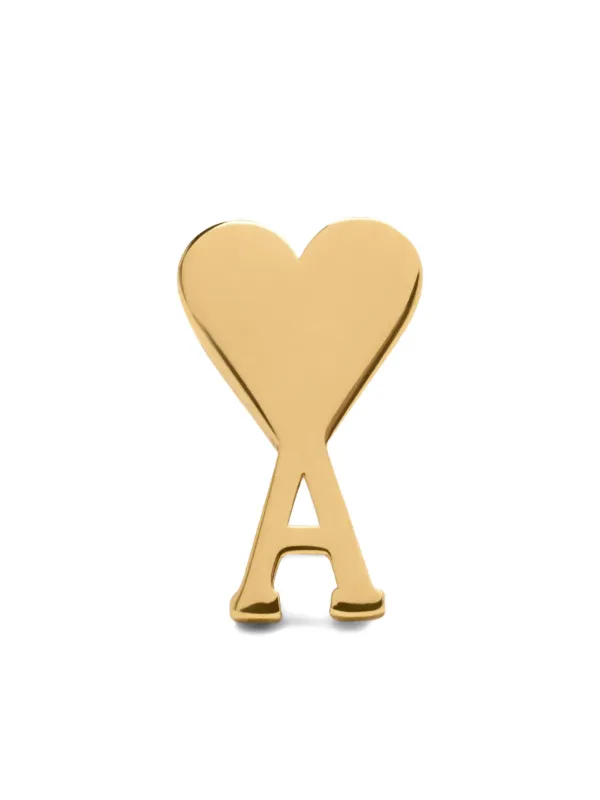 AMI Paris AMI DE COEUR ピアス | ゴールドトーン | FARFETCH JP
