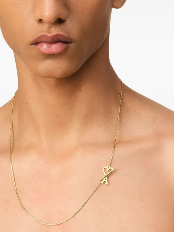 AMI Paris AMI DE COEUR チェーンネックレス | ゴールドトーン