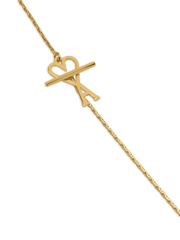 AMI Paris AMI DE COEUR チェーンネックレス | ゴールドトーン