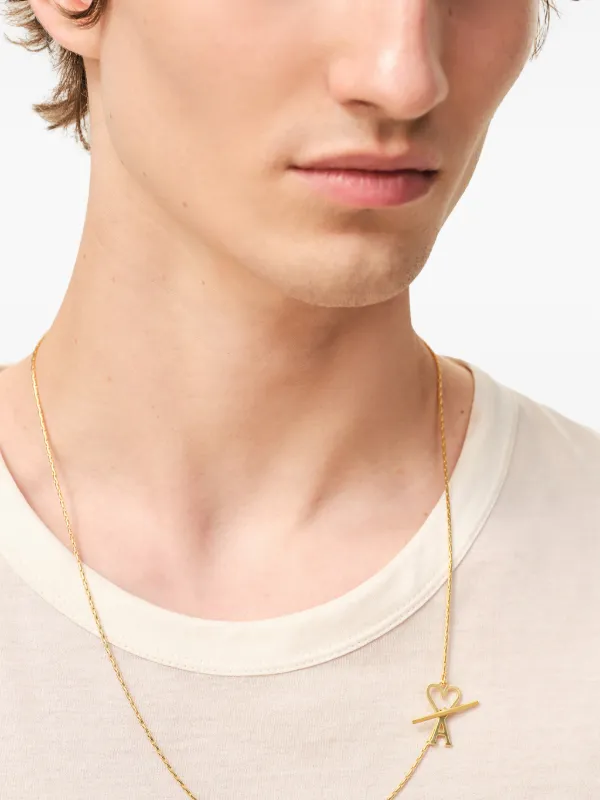 AMI Paris AMI DE COEUR チェーンネックレス | ゴールドトーン