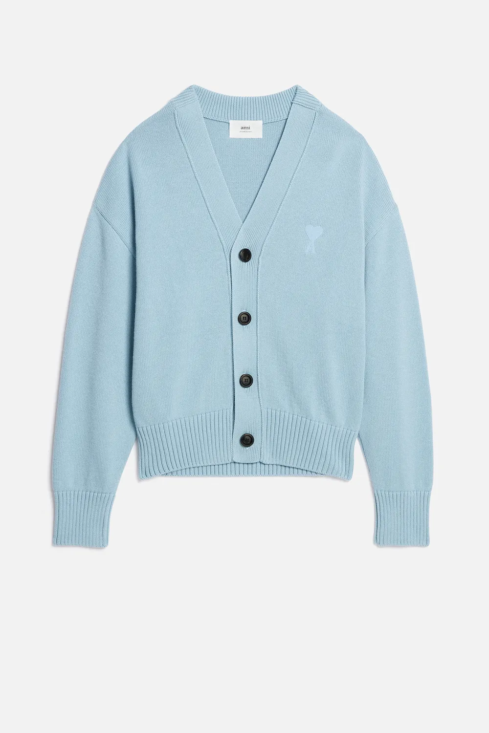 Ami Alexandre Mattiussi Ami De Coeur Intarsia-logo Cardigan