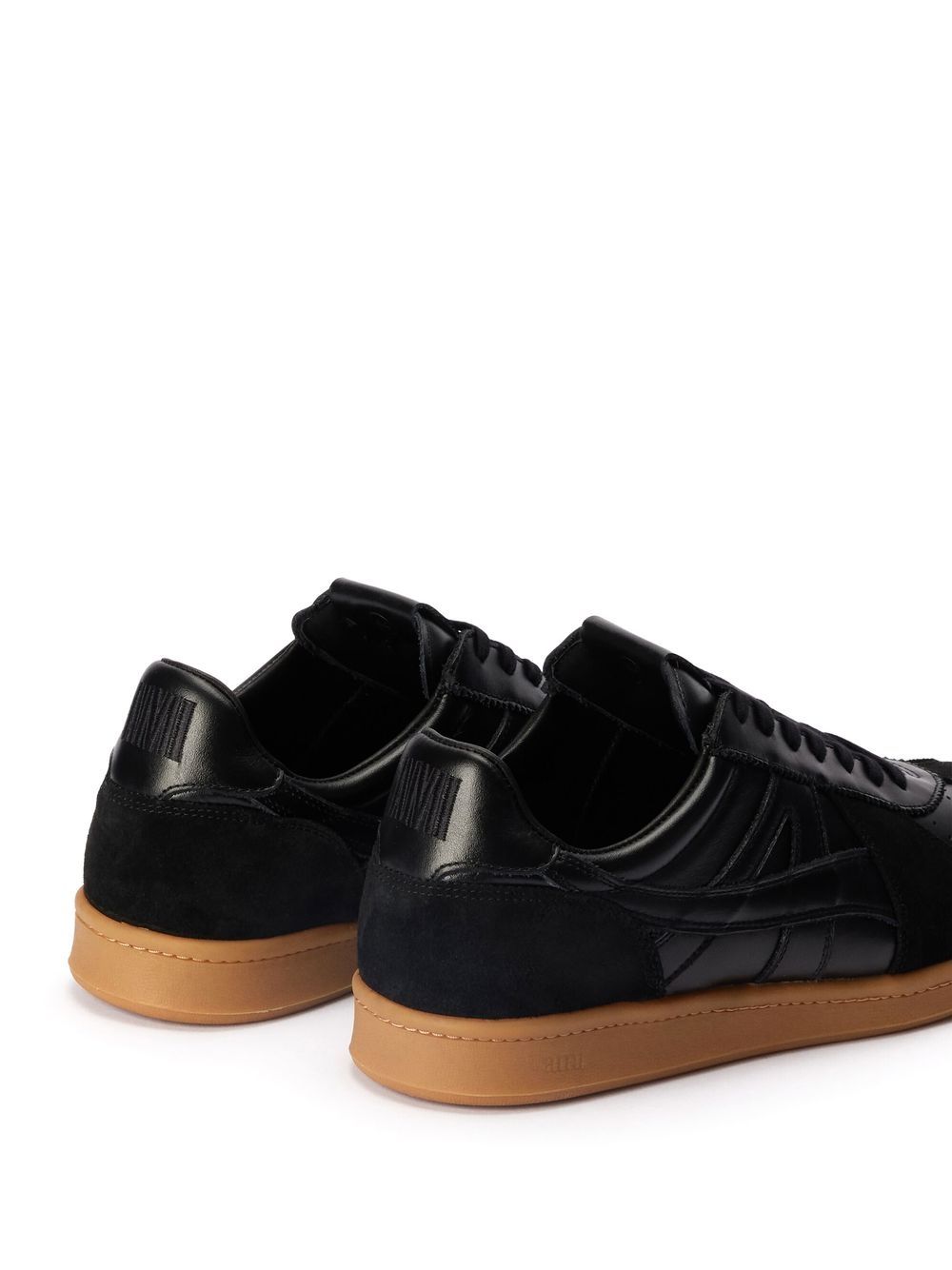 Shop Ami Alexandre Mattiussi Ami Tennis Low-top Sneakers In Black