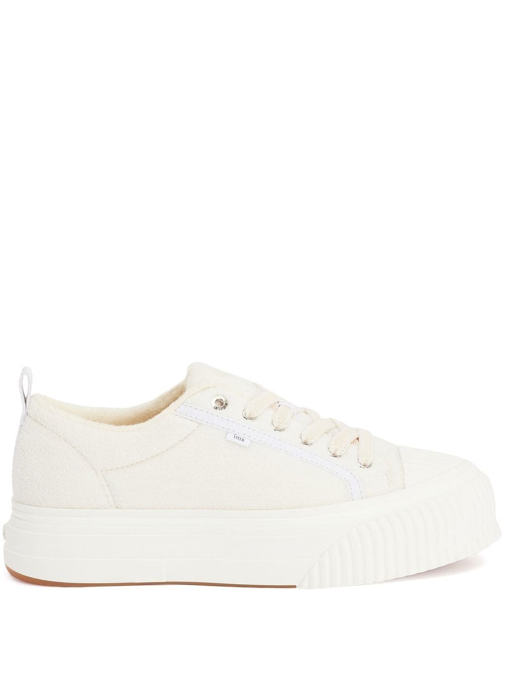 Shop Ami Alexandre Mattiussi Oversized Sole Low-top Sneakers In White