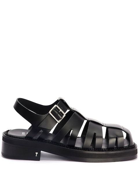 AMI Paris caged leather sandals