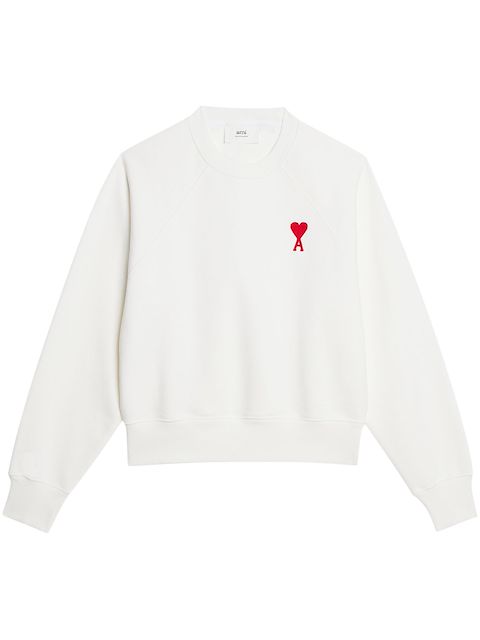 AMI Paris sudadera Ami de Coeur con cuello redondo