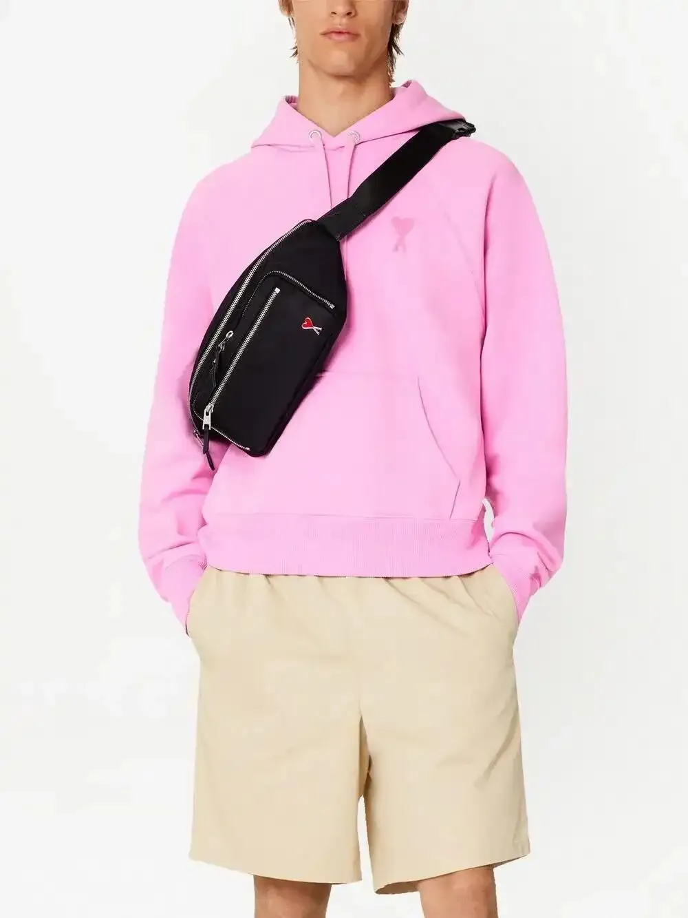 AMI Paris Ami De Coeur パーカー | ピンク | FARFETCH JP