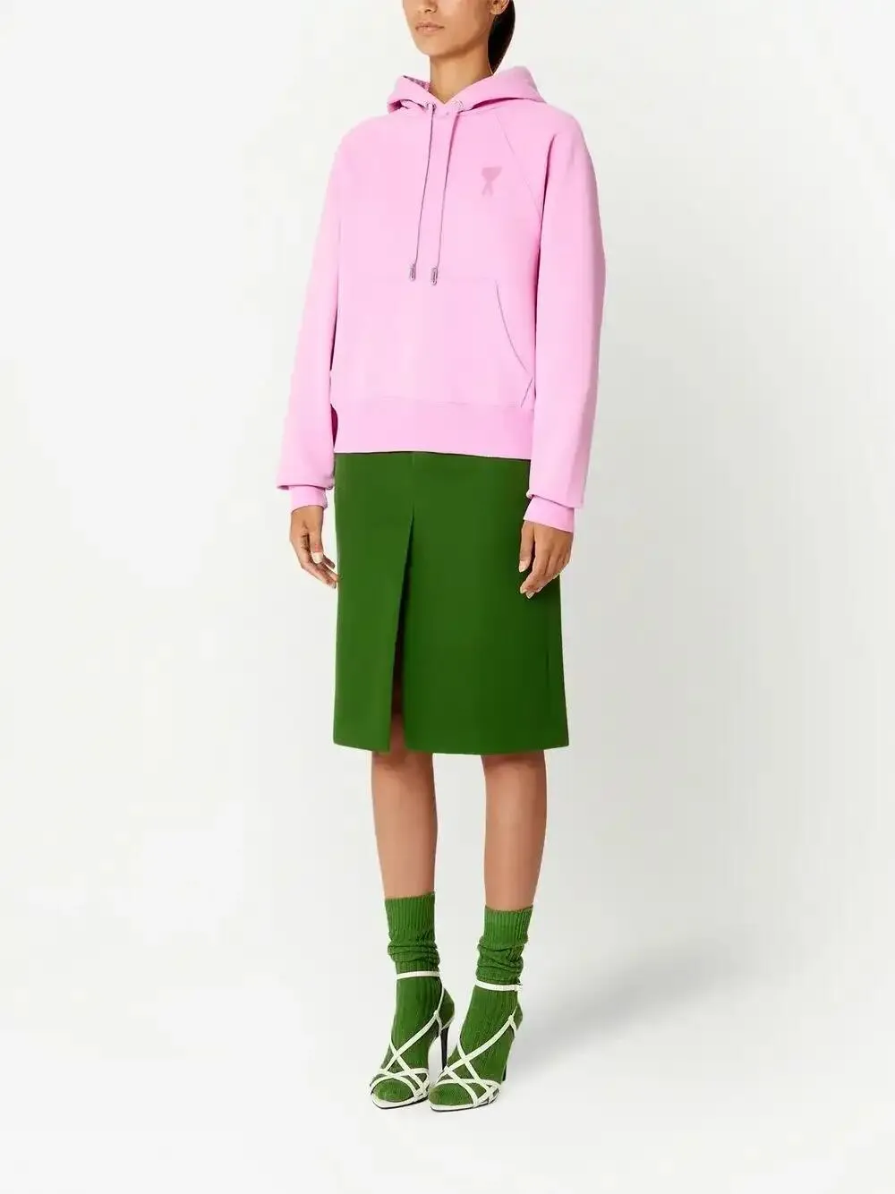 AMI Paris Ami De Coeur パーカー | ピンク | FARFETCH JP