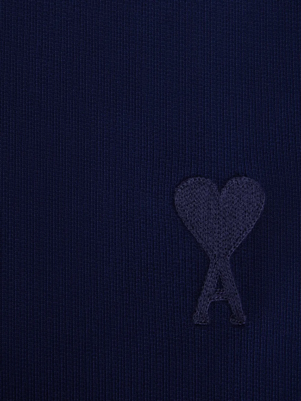 Ami Alexandre Mattiussi Embroidered-logo Cotton Track Pants In Blue