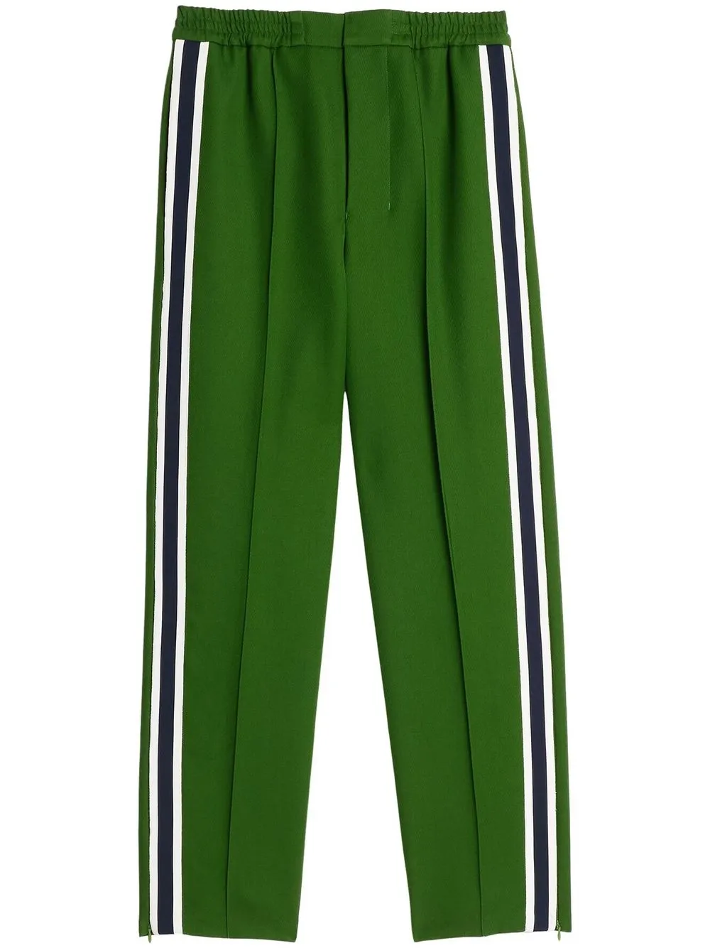 Ami Alexandre Mattiussi Pressed-crease Trousers In Green