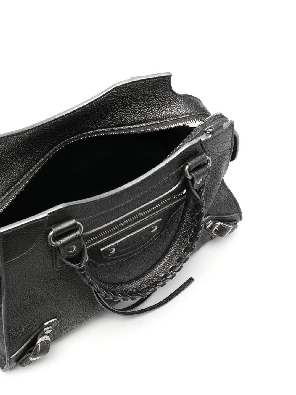 Balenciaga Neo Classic Leather Shoulder Bag In Grey ModeSens