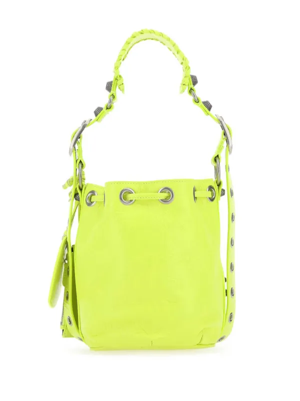 Balenciaga Le Cagole XS Bucket Bag | Yellow | FARFETCH