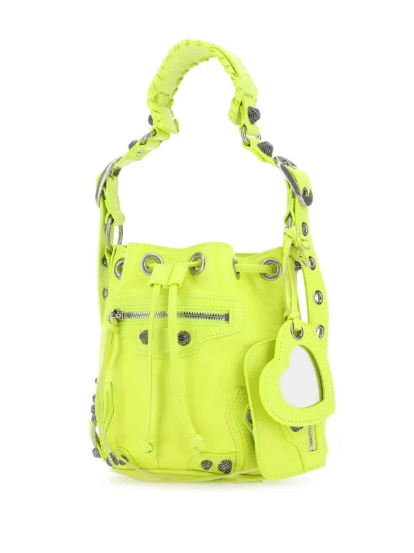 Balenciaga Le Cagole XS Bucket Bag | Yellow | FARFETCH