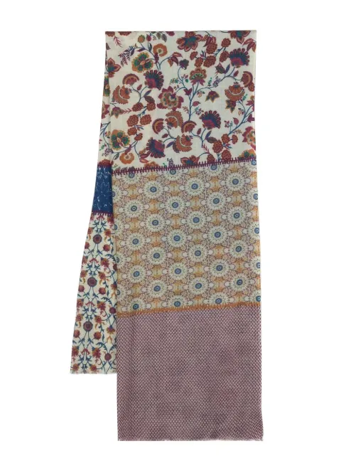 Leathersmith of London graphic-print wool scarf