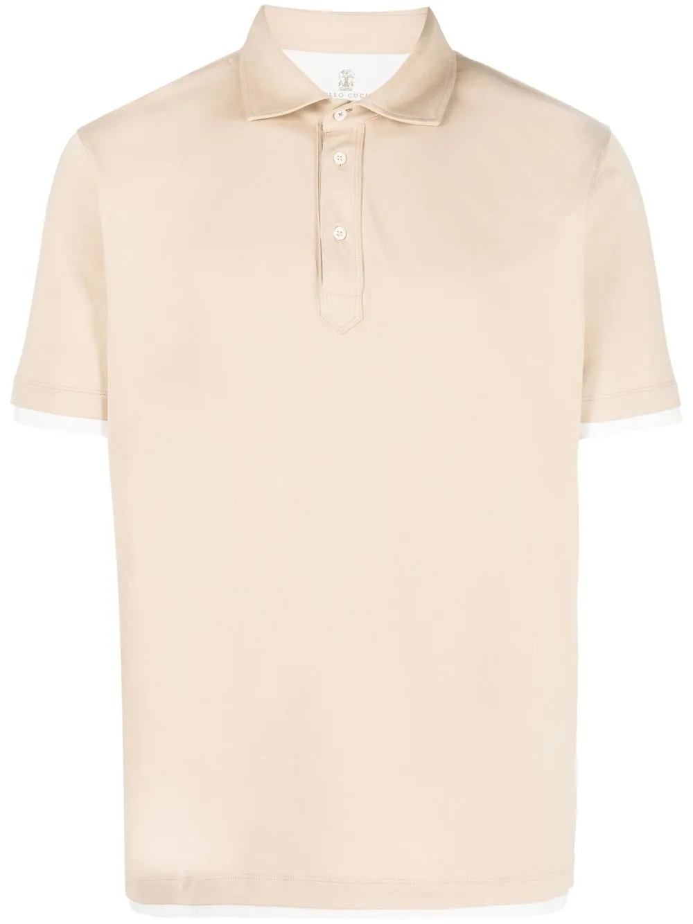 

Brunello Cucinelli playera tipo polo manga corta - Neutro