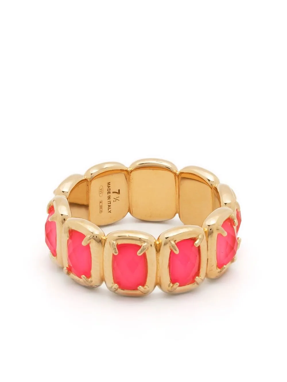 

IVI faceted-stone embellished ring - Gold