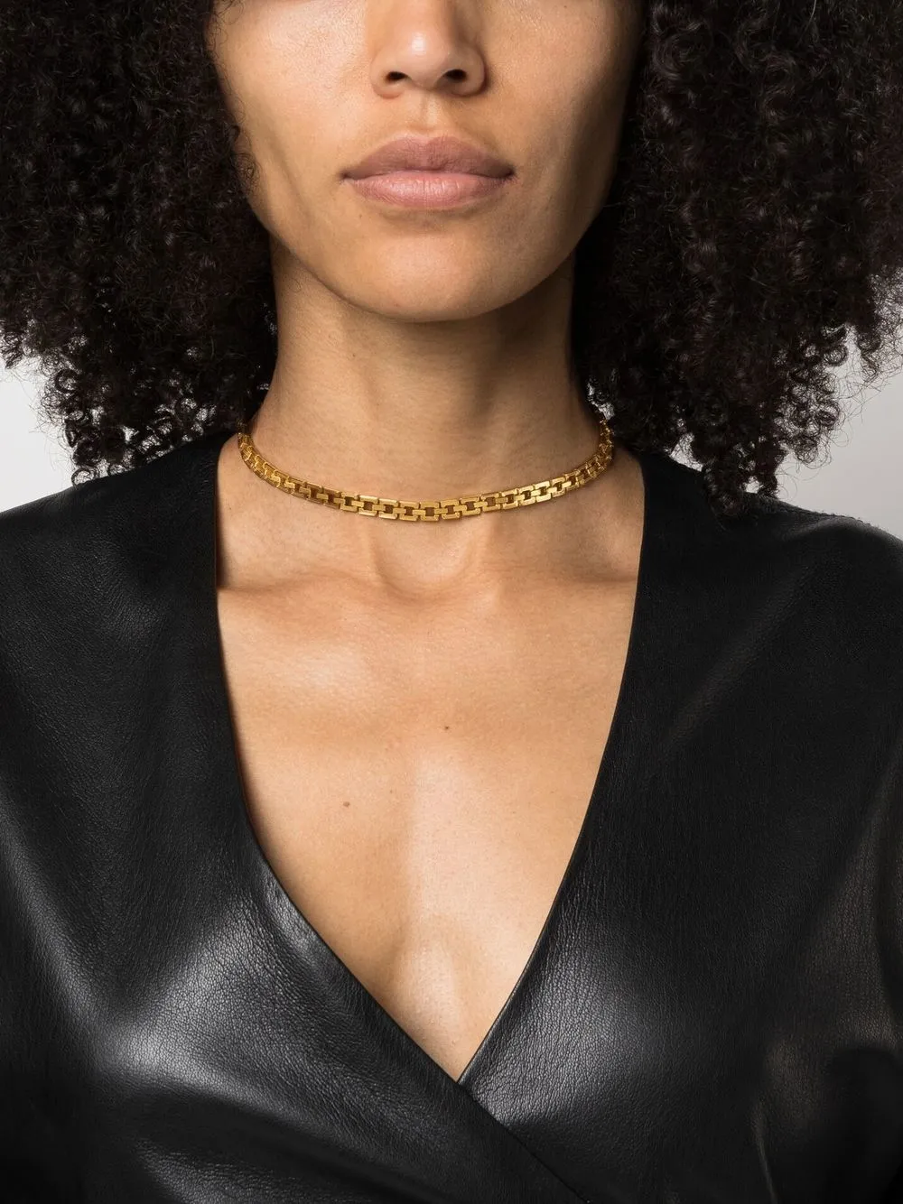 IVI Flat chainlink Choker Necklace Farfetch