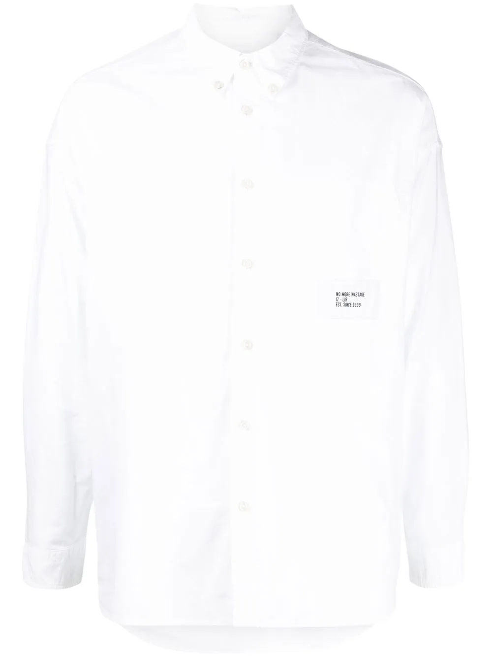 

izzue rear graphic-print shirt - White