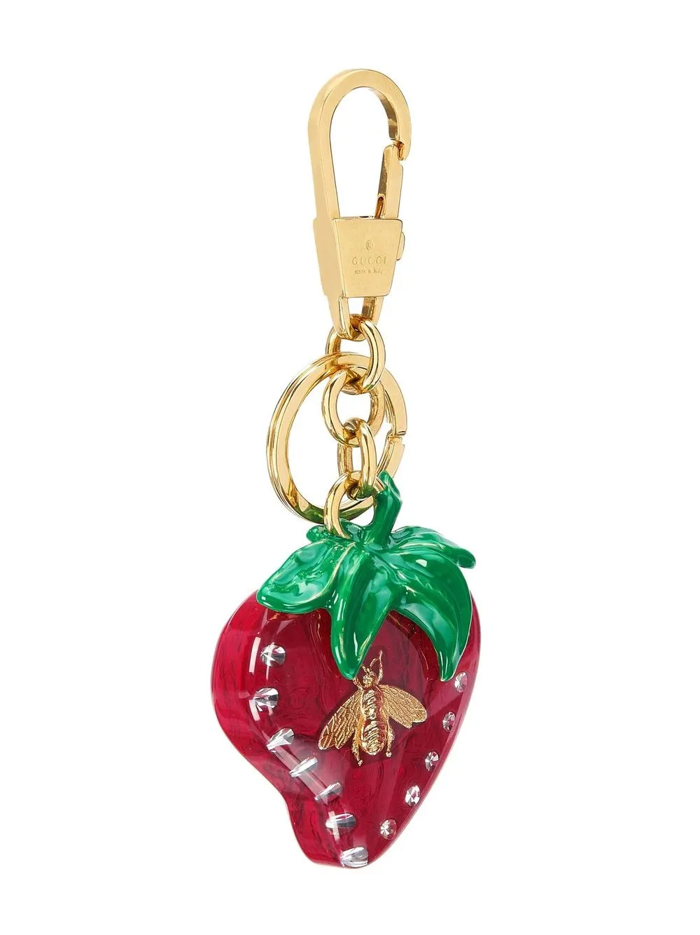 Gucci Bee Strawberryshaped Keychain In Red ModeSens