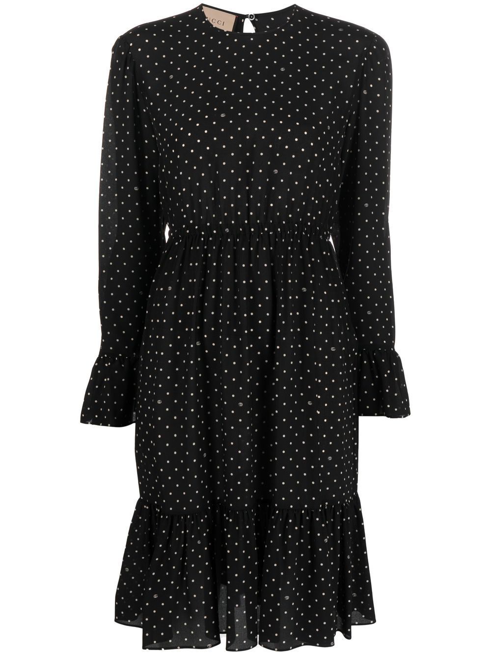 Gucci polka-dot silk dress - Black