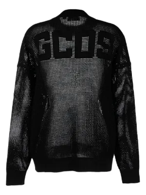 パーカー・フーディ GCDS Men Sweater SS23M100180 BLACK Hoodies and Sweatshirts for Men: designer with graphics | GCDS