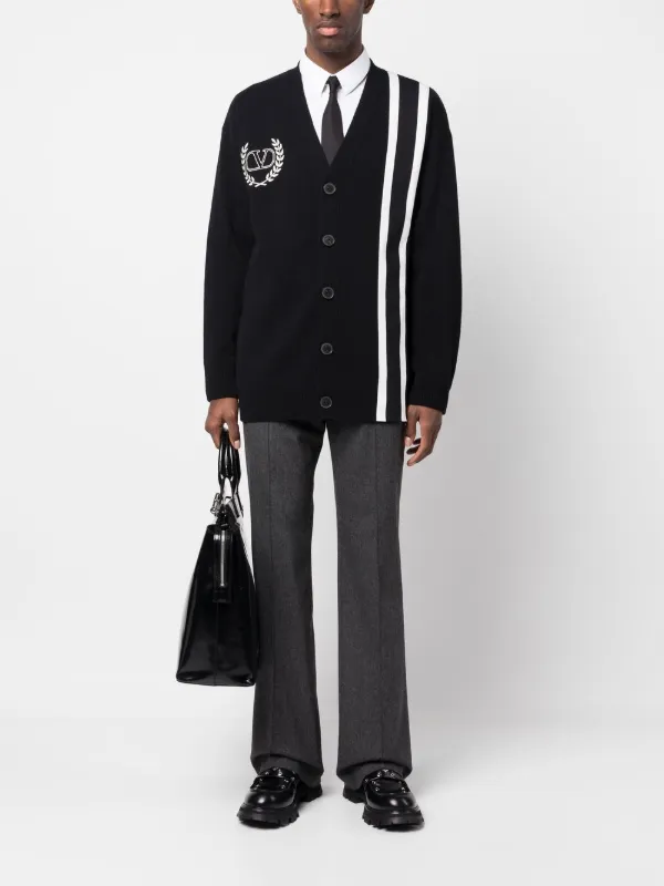 Valentino Garavani VLogo Signature Cardigan | Black | FARFETCH