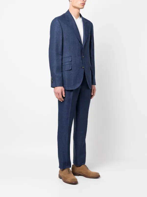 BRUNELLO CUCINELLI Linen and Wool-Blend Suit Jacket for Men