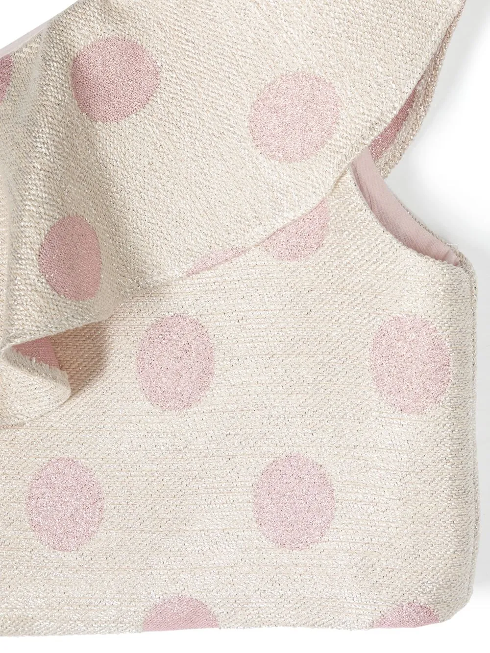 LA STUPENDERIA RUFFLE DETAIL ONE-SHOULDER TOP