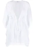 Charo Ruiz Ibiza embroidered draped tunic - White