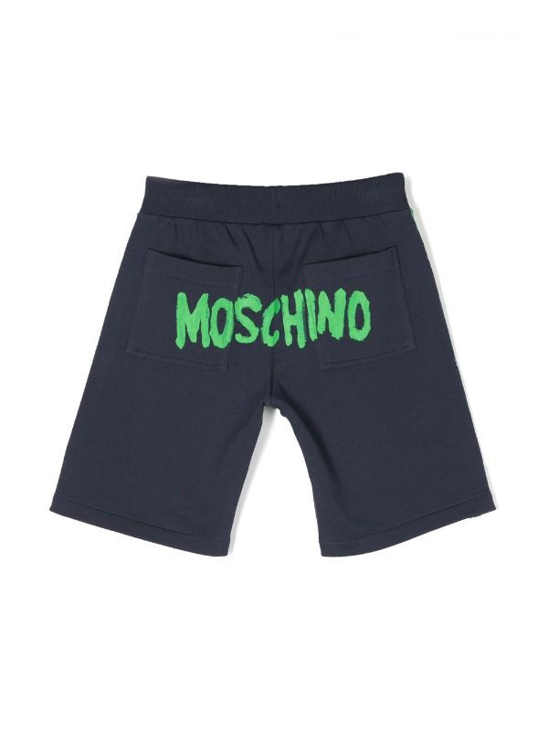 Moschino kids discount logo stripe shorties