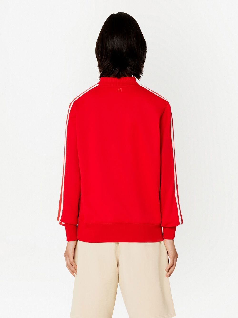 Shop Ami Alexandre Mattiussi Ami De Coeur Sweatshirt In Rot