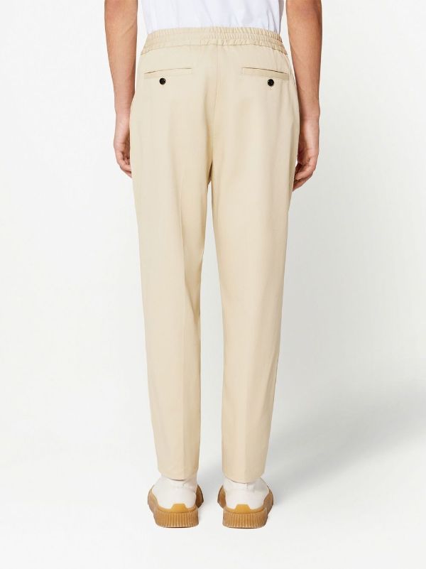 AMI Paris elasticated-waist Tapered Trousers - Farfetch