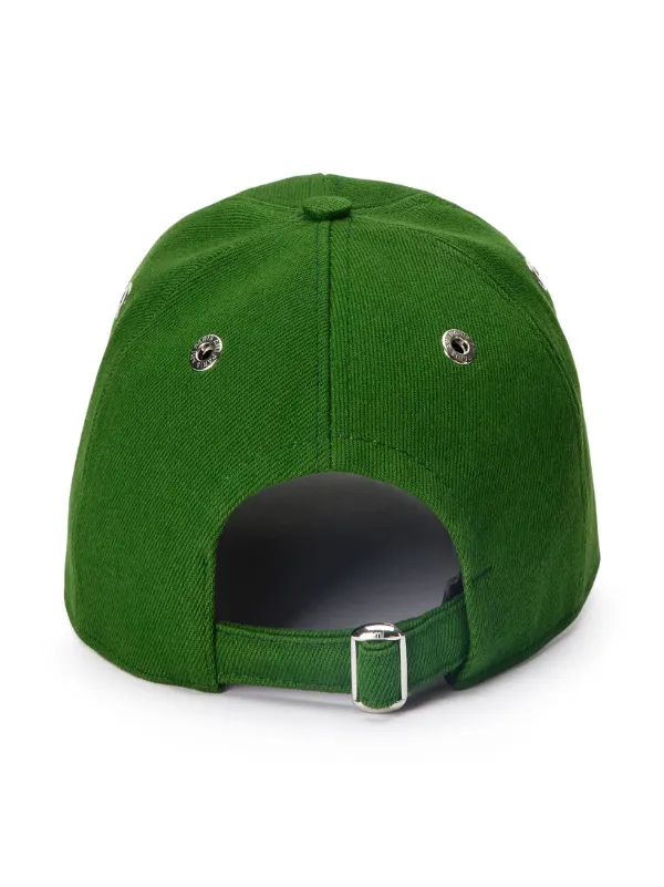 AMI PARIS, Logo-Embellished Wool-Twill Baseball Cap, Men, Green