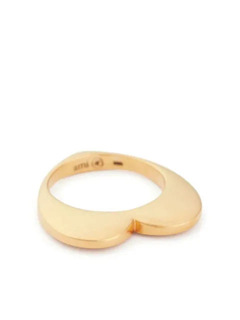 AMI Paris heart-shaped ring
