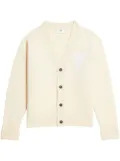 AMI Paris Ami De Coeur button-up cardigan - Neutrals