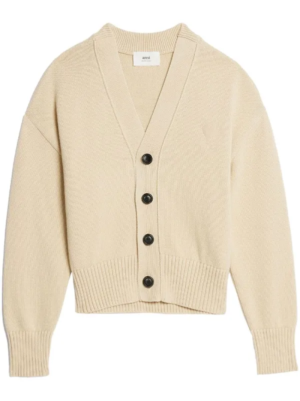 AMI Paris Ami De Coeur button-up Cardigan - Farfetch